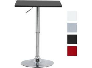 4250367101520 - Woltu - Stehtisch Bartisch Bistrotisch Partytisch Design Tisch mit Trompetenfuß drehbare Tischplatte aus robustem mdf höhenverstellbar Dekor