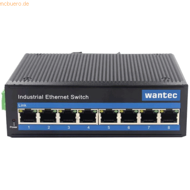 4250367734032 - Industrial Ethernet Switch für Hutschiene 8-Port