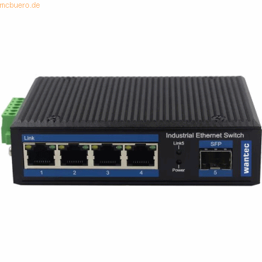 4250367734056 - Industrial Fiber Ethernet Switch für Hutschiene 4-Port