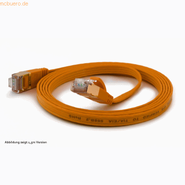 4250367770290 - wantecWire Patchkabel CAT6A extraflach FTP orange 010m