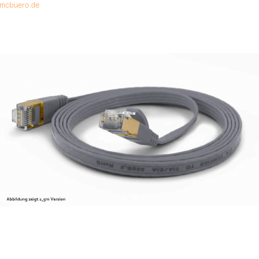 4250367770719 - wantecWire Patchkabel CAT6A extraflach FTP grau 010m