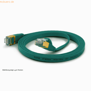 4250367770993 - wantecWire Patchkabel CAT6A extraflach FTP grün 010m