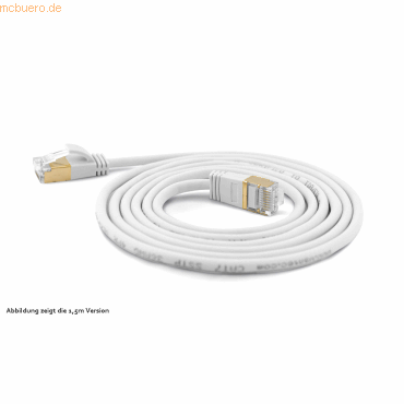 4250367771150 - wantecWire Patchkabel CAT7 extradünn SSTP weiss 025m