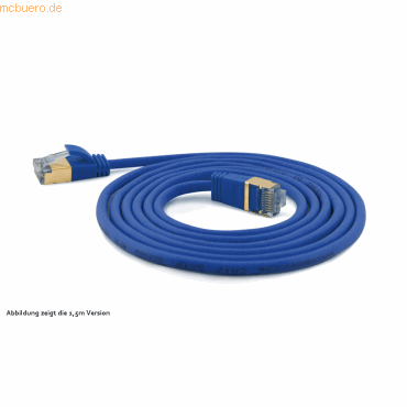 4250367771273 - wantecWire Patchkabel CAT7 extradünn SSTP blau 010m