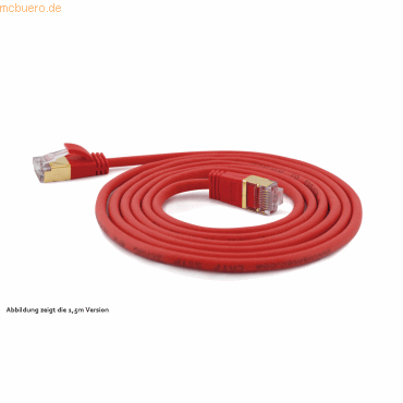 4250367771556 - wantecWire Patchkabel CAT7 extradünn SSTP rot 010m