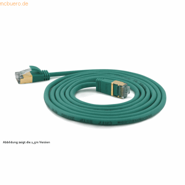 4250367772119 - wantecWire Patchkabel CAT7 extradünn SSTP grün 010m