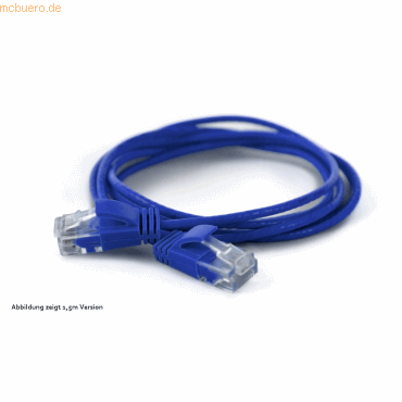 4250367772416 - wantecWire Patchkabel CAT6A (rund 28mm) UTP blau 025m