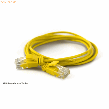 4250367772812 - wantecWire Patchkabel CAT6A (rund 28mm) UTP gelb 010m