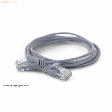 4250367772959 - wantecWire Patchkabel CAT6A (rund 28mm) UTP grau 010m