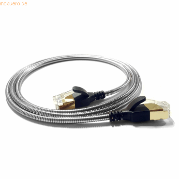 4250367776094 - 7609 Wantecwire Patchkabel Gepanzert Cat6a 38mm Silber 03m 4