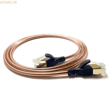 4250367776193 - wantecWire Patchkabel gepanzert CAT6a 38mm kupferfarben 03m