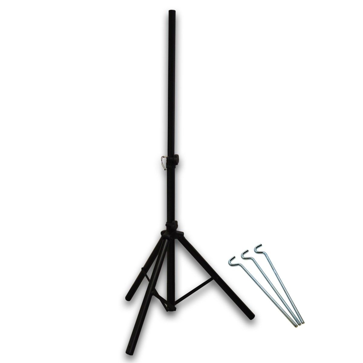 4250368421887 - Campingständer Dreibein Stativ Basic 120cm Ø 35mm Alu Sat-Ständer Tripod Schwarz