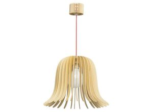 4250369144884 - Regenbogen - 645010301 - Lustre Pendelleuchte Ø45cm E27 13W - bois natural évasé