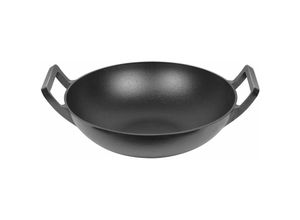 4250373260150 - El Fuego ® - El Fuego Wok Gusseisen rund für Grill Durchmesser 31cm - schwarz