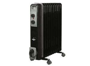 4250373270449 - El Fuego Mobiler Elektro-Ölradiator 11 Rippen schwarz