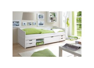 4250393877406 - TiCAA Sofabett Funktionsbett Gästebett Marlies Kiefer Weiß