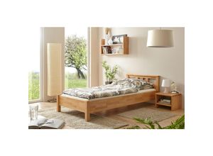 4250393892843 - TiCAA Einzelbett und Doppelbett Merci Buche Bio-Geölt