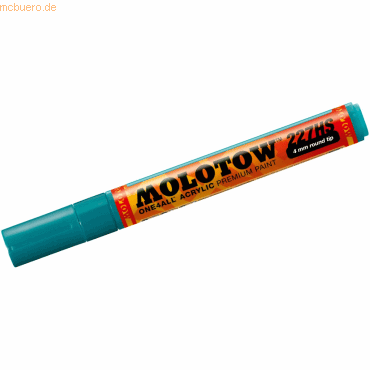 4250397600772 - Acrylmarker ONE4ALL ACRYLIC 227HS 4mm Nr 206 lagunenblau 4250397600772 Molotow