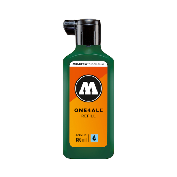 4250397601403 - Nachfüllflasche ONE4ALL ACRYLIC 180ml Nr 096 Mister Green 4250397601403 Molotow