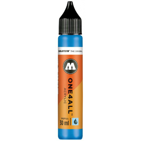 4250397601823 - Nachfüllflasche ONE4ALL ACRYLIC 30ml Nr 161 schockblau mittel 4250397601823 Molotow