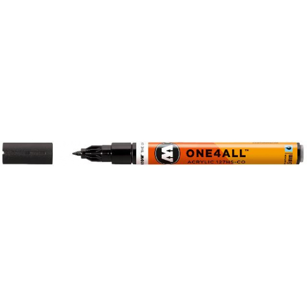 4250397610023 - Acrylmarker ONE4ALL ACRYLIC 127 HS-CO 15mm Nr 180 signalschwarz 4250397610023 Molotow