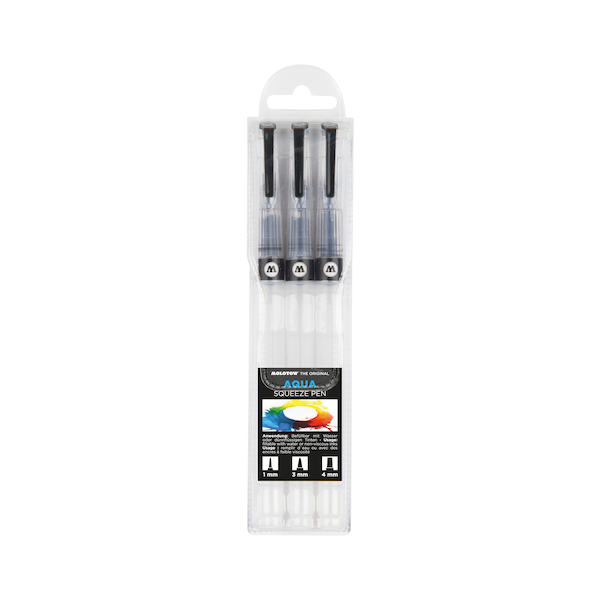 4250397623689 - AQUA Squeeze Pen Basic-Set 1 je 1x 1 3 und 4mm Wassertankpinsel 4250397623689 Molotow 4250397623689 - AQUA Squeeze Pen Basic-Set 1 je 1x 1 3 und 4mm Wassertankpinsel 4250397623689 Molotow
