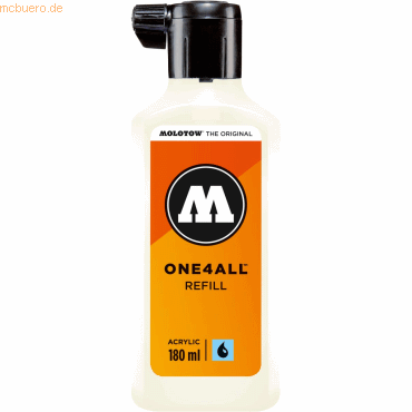 4250397623696 - Nachfüllflasche ONE4ALL ACRYLIC 180ml Nr 229 naturweiss 4250397623696 Molotow