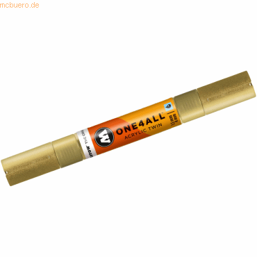 4250397635323 - Acrylmarker ONE4ALL ACRYLIC TWIN 15-4mm Nr 228 metallic gold 4250397635323 Molotow