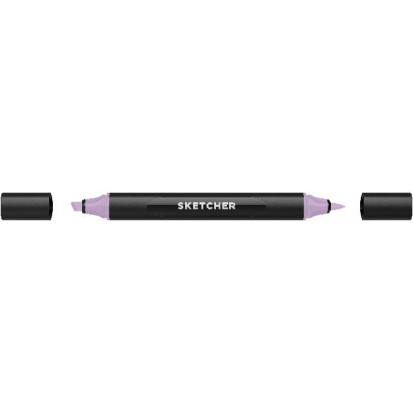 4250397649702 - Twinmarker Sketcher brush+chisel PL195 lavendel mittel 4250397649702 Molotow