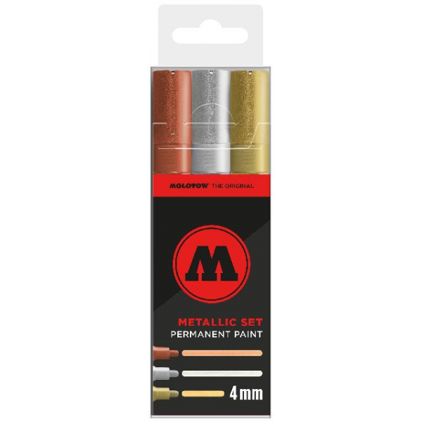 4250397665726 - 220PP- Marker Set 3St metallic 4250397665726 Molotow