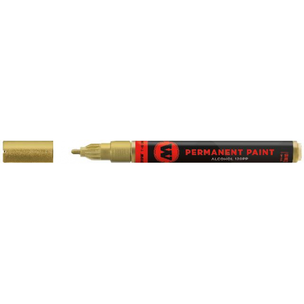 4250397666877 - Marker Permanent Paint 120PP Alcohol 2mm Nr 401 gold 4250397666877 Molotow