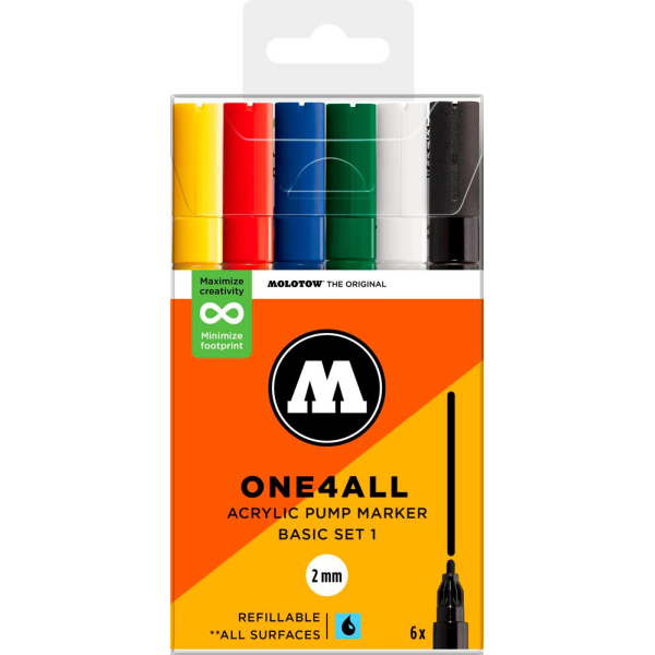 4250397674117 - Acrylmarker One4All 127HS Basic Set 1 4250397674117 Molotow