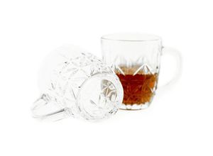 4250404244364 - Lavin 6er-Gläser Set mit Henkel Teeglas Kaffeeglas Transparent mit Design - Almina