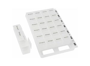 4250407302078 - Buri - 7 Tage Pillenbox Medikamentenbox Tablettenbox Pillendose Wochenbox Spender Dose