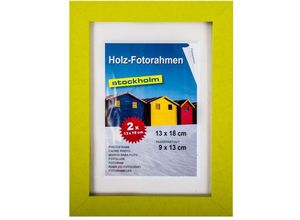 4250407329822 - Buri - Holz-Fotorahmen 13x18cm 2er Pack versch Farben Bilderrahmen Rahmen Bilder Foto