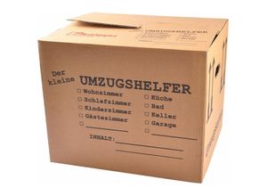 4250407343866 - Umzugskarton bedruckt 41x35x34 Umzugskiste Bücherkiste Archivkarton Transportbox - Buri