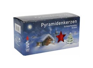 4250407348441 - Buri - 50 Pyramidenkerzen 14x70mm Weihnachtskerze Adventskerze Weihnachtspyramide Deko - rot