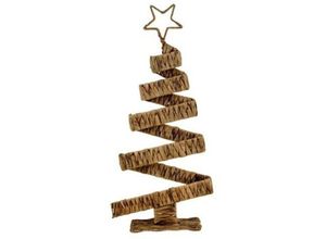 4250407351922 - Buri - Weihnachts-Dekobaum Seegras Tannenbaum Weihnachtsbaum Christbaum Baum Deko - 33x12x72 cm mit Stern