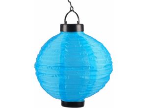 4250407358198 - Buri - Solar-Lampion Ø25cm led Papierlaterne Lampenschirm Lampions Laterne Garten Party - blau