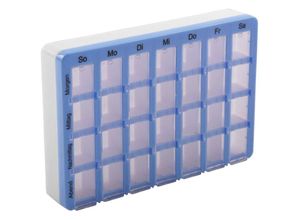 4250407358358 - Buri - 7 Tage Pillenbox Medikamentenbox Tablettenbox Pillendose Wochenbox Spender Dose