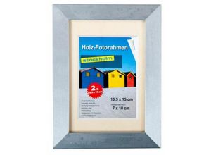 4250407361211 - Keine Angabe - 2er Pack Holz-Fotorahmen 105x15cm Foto Photo Rahmen Dekoration Haushalt wohnen - silber