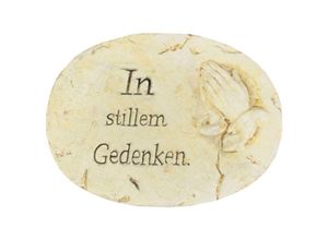 4250407370565 - Buri - Grab-Spruchstein mit Aufschrift oval Grabschmuck Gedenkstein Grabdekoration - Gedenken