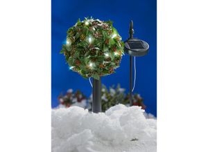 4250407380861 - Buri - led Solar-Bäumchen Ilex Stechpalme Gartenbeleuchtung Weihnachtsdeko Kunstpflanze