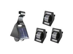 4250407398262 - 3er-Set Solar Dachrinnenleuchten Solarlampen Zaunleuchte Aussenlampe Gartenlicht