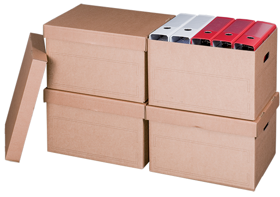 4250414103521 - SMARTBOXPRO Archiv- Transportbox mit Deckel braun