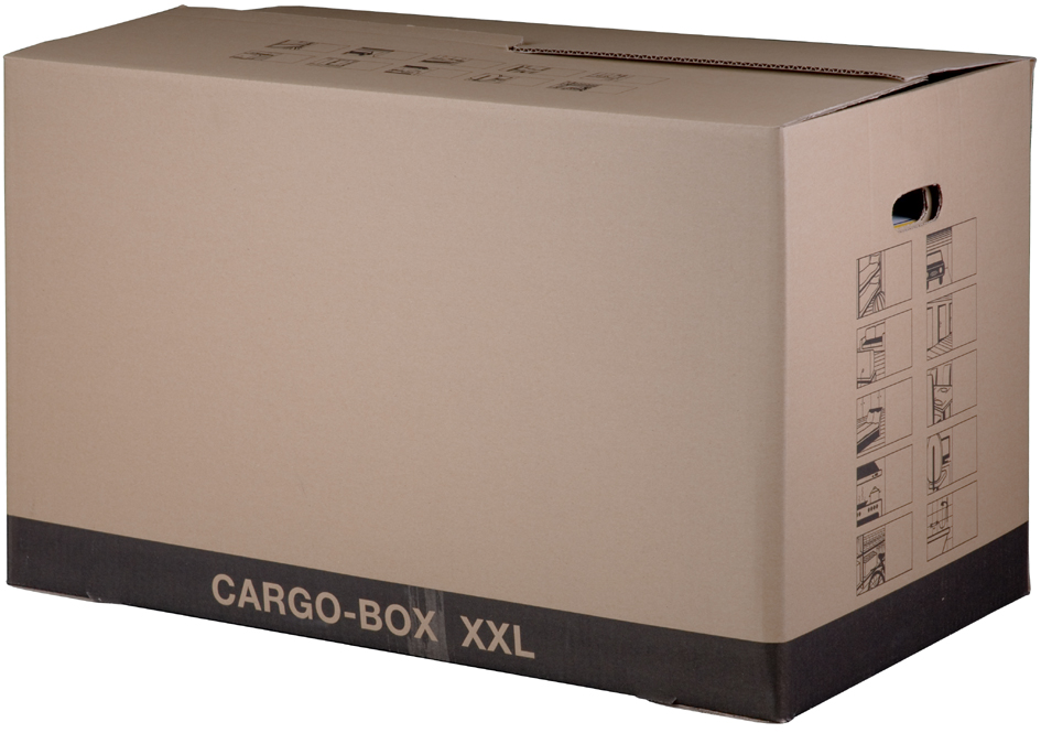 4250414104566 - 20 x Umzugskarton Cargo-Box XXL 750x450x430mm braun