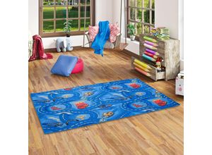 4250415932632 - - Spiel Kinderteppich Disney Cars Blau - 80x200 cm