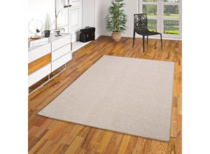 4250415976568 - - Feinschlingen Velour Teppich Strong Beige - 100x400 cm