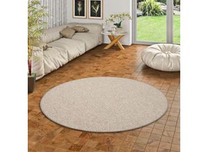 4250415977800 - - Schlingen Velour Teppich Primo Grau Rund - 133 cm Rund