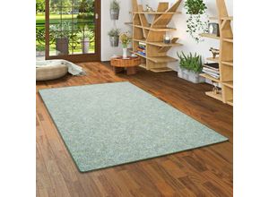 4250415989698 - - Schlingen Teppich Memory Grün Meliert - 80x320 cm